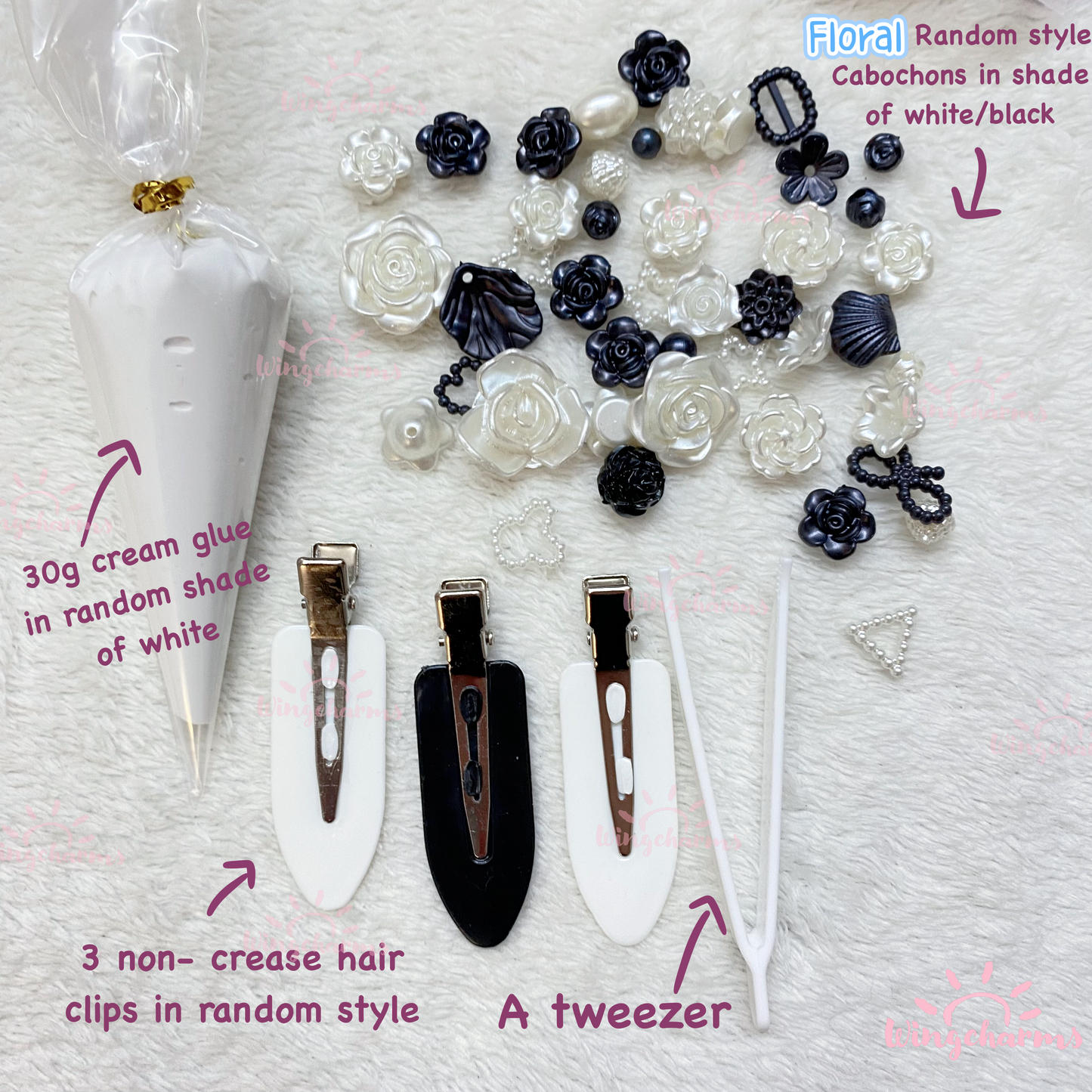 Decoden HairClips DIY kit