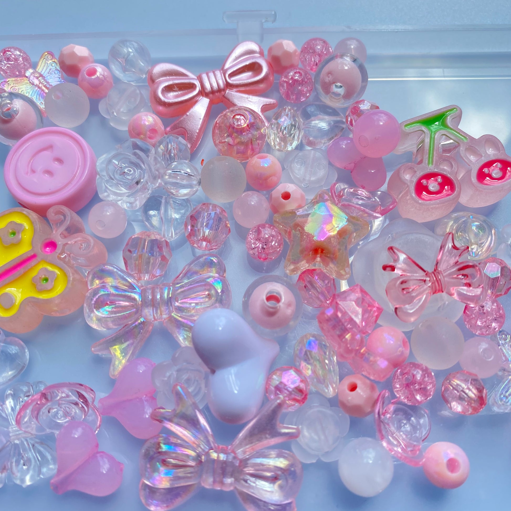 Cute Assorted Beads for Jewelry Making Acrylic Kawaii Aesthetic