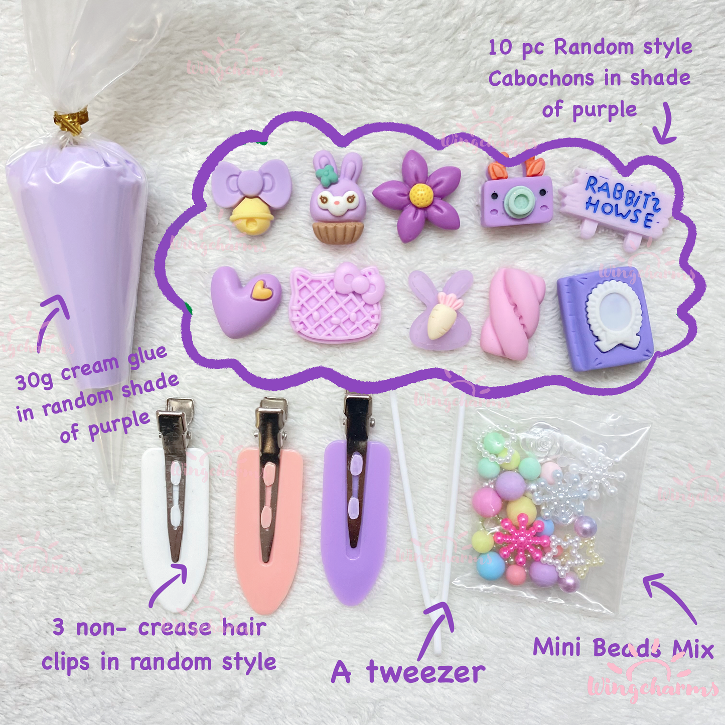 Decoden HairClips DIY kit