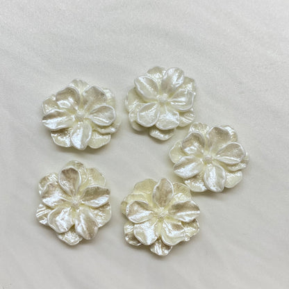 Camellia Flower Charms set of 5