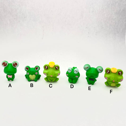3D Frog Family Figure