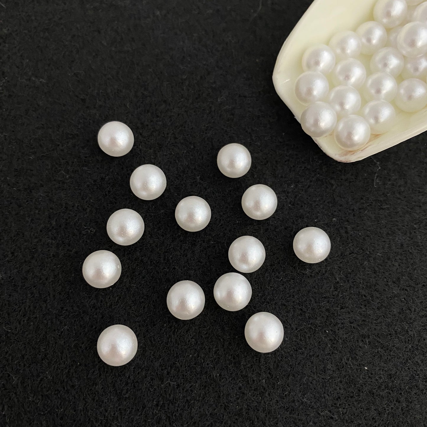 Pearl White Matte Beads