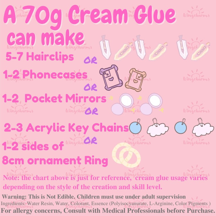 70g White Shimmer Decoden Glue